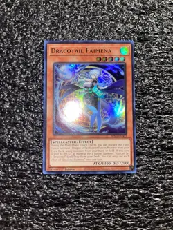 Yugioh! Dracotail Faimena JUSH-EN002 Ultra Rare 1st Edition Near Mint - Image 1