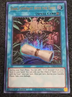 Yugioh Dark Contract with the Gate GFP2-EN159 Ultra Rare 1st Ed NM - Image 1