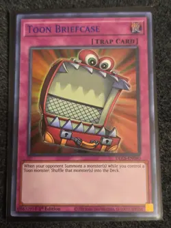 Yugioh Toon Briefcase DLCS-EN080 Ultra Rare 1st Ed Blue NM - Image 1