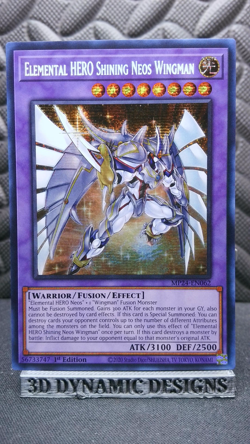 | Yugioh Elemental HERO Shining Neos Wingman MP24-EN062 Secret Rare NM 🔥 | - Image 1
