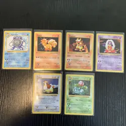 Pokemon 1st Edition Shadowless Vintage Lot of 3 Cards 3 Shadowless Unlimited(LP) - Image 1