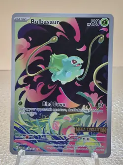 Bulbasaur 133/132 Stamped Mega Evolution Pokemon Card. 1 - Image 1