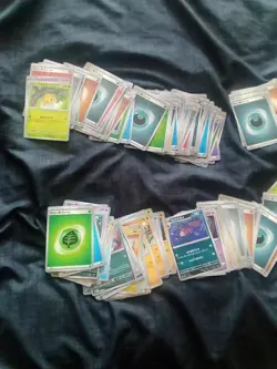232 Bulk Pokemon Cards Basic , Energies, Trainers Few Holos - Image 2