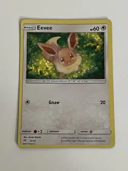 Pokemon Card Eevee McDonald's 2019 Holo 12/12 Moderately Played - Image 1