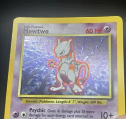 Near Mint Mewtwo Holo Base Set 10/102 Pokemon Card - Image 2