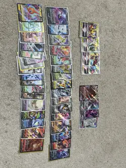 42 Card Pokemon Lot Featuring V, VSTAR, And VMAX Cards - Image 1