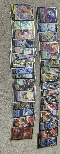 42 Card Pokemon Lot Featuring V, VSTAR, And VMAX Cards - Image 4