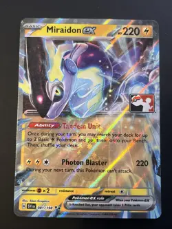 Miraidon ex 081/198 Prize Pack Series Cards Holo Promo NM Pokemon Card - Image 1