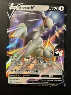 Arceus V 122/172 Prize Pack Series Cards Holo Promo NM Stamped Pokemon Card - Image 1