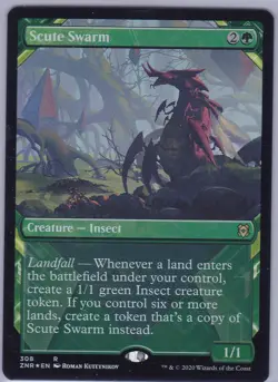 Magic The Gathering: Scute Swarm (Showcase) - Zendikar Rising FOIL - Image 1