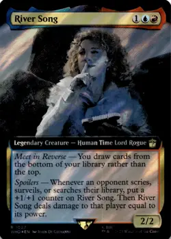 MTG River Song (Extended Art) (Surge Foil) Foil NM Doctor Who - Image 1
