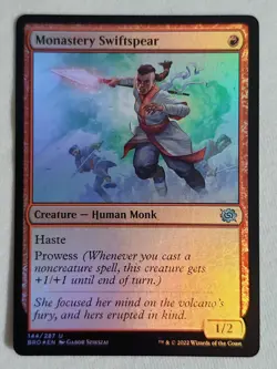 Monastery Swiftspear #144 The Brothers' War Foil Magic the Gathering - Image 1