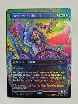 Deadeye Navigator: Spongebob MTG Secret Lair Promo RAINBOW FOIL - Image 1
