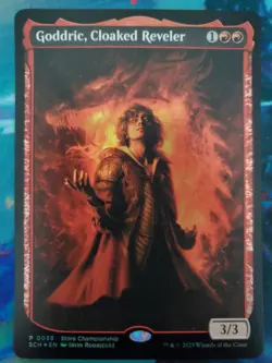 Magic: The Gathering Goddric Cloaked Reveler Store Championship Foil - Image 1