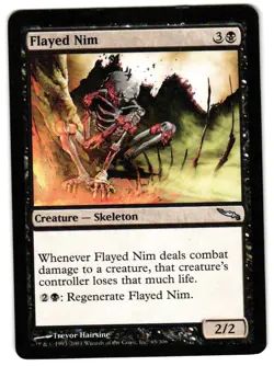 Magic_the_gathering Mirrodin Flayed Nim #65 2003,MTG,LP Uncommon - Image 1