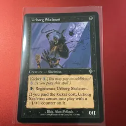 Urborg Skeleton - Invasion - MTG Magic - Common - Black Creature - Image 1