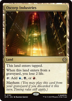 Oscorp Industries #182 | Near Mint FOIL | Marvel's Spider-Man Magic MTG - Image 1