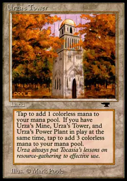 Urza's Tower (Forest) HP, English MTG Antiquities - Image 1