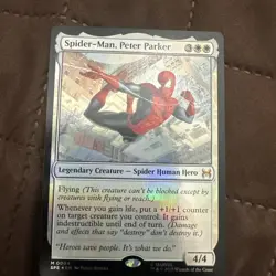 Spider-Man, Peter Parker 0004 Foil Marvel Spider-Man Eternal Magic MTG NM - Image 1
