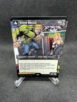 Eddie Brock Venom, Lethal Protector (0224) - Borderless M MTG Spider-Man Foil - Image 1
