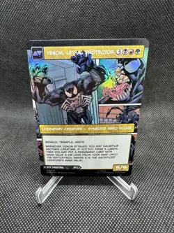 Eddie Brock Venom, Lethal Protector (0224) - Borderless M MTG Spider-Man Foil - Image 2