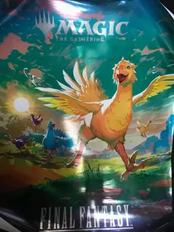 MTG Final Fantasy Magic The Gathering Chocobo 18 x 24 FOIL Promotional Poster - Image 1