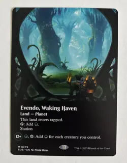 Evendo, Waking Haven- Edge of Eternities Showcase MTG-NM Borderless - Image 1