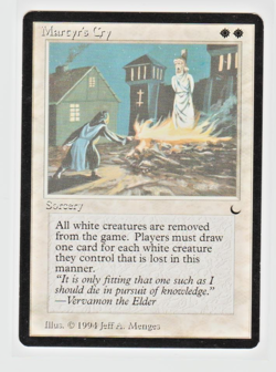 Magic the Gathering ~ MTG ~ 1x Martyr's Cry ~ LP ~ THE DARK - Image 1