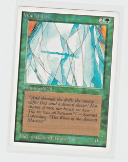 Magic the Gathering ~ MTG ~ 1x Wall of Ice ~ UNLIMITED ~ M/NM ~ - Image 1