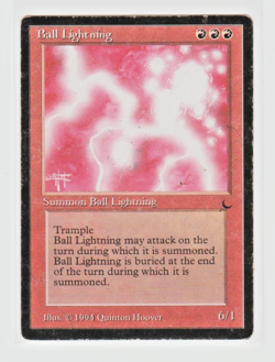 Magic the Gathering ~ MTG ~ 1x Ball Lightning ~ HP ~ THE DARK - Image 1