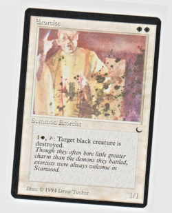 Magic the Gathering ~ MTG ~ 1x Exorcist ~ M/NM ~ THE DARK - Image 1