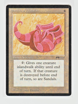 Magic the Gathering ~ MTG ~ 1x Sandals of Abdallah ~ MP ~ Arabian Nights - Image 1