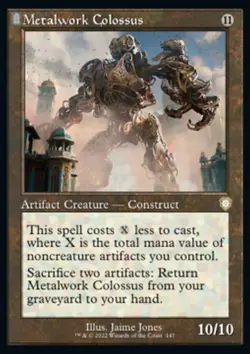MTG Metalwork Colossus (147/240) The Brothers' War Commander LP - Image 1