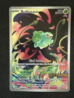 Bulbasaur Mega Evolution Promo Stamped Pokemon 133/132 - Image 1