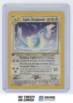 2002 Pokemon Neo Destiny 1st Edition Light Dragonair #22/105 - Image 1