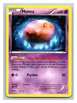 Pokemon 2012 Munna Boundaries Crossed 68/149 PP11 - Image 1