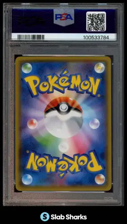 2017 POKEMON JAPANESE PROMO #140/SM-P PONCHO-WEARING EEVEE MEGA CAMPAIGN PSA 9 - Image 2