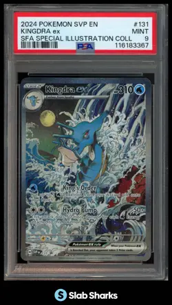 2023 POKEMON SV BLACK STAR PROMOS #131 KINGDRA EX SPECIAL ILLUSTRATION PSA 9 - Image 1