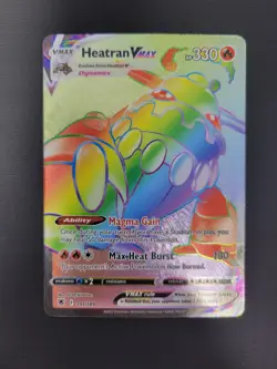 2022 Pokemon Heatran VMAX (Secret) 191/189 Swsh10: Astral Radiance Holo - Image 1
