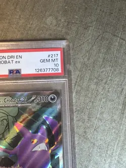 2025 POKEMON DESTINED RIVALS EN ROCKET’s CROBAT ex ULTRA RARE #217 💎 PSA 10 - Image 2