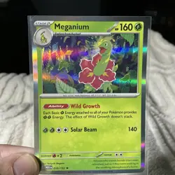 Meganium Non Holo 010/132 Mega Evolution Build And Battle Near Mint Pokemon TCG - Image 1