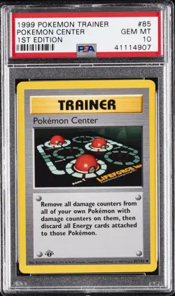 1999 POKEMON BASE SET 1ST EDITION #85 POKEMON CENTER PSA 10 - Image 1