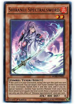 Shiranui Spectralsword - BOSH-EN031 - Ultra Rare - 1st Edition Near Mint Yugioh! - Image 1