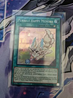 Yu-Gi-Oh! Purrely Happy Memory - OP22-EN011 - NM Super Rare Unlimited Edition - Image 1
