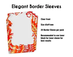 Border Sleeves Fire Dragon (20 Sleeves) Yugioh - Image 1