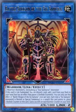 Yugioh! HP Battle Shogun of the Six Samurai - MGED-EN143 - Rare - 1st Edition He - Image 1