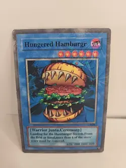 Yu-Gi-Oh! TCG Fake Card Poorly Translated Funny Holo - Hungry Burger - Image 1