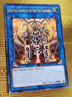 Battle Shogun of the Six Samurai MGED-EN143 Maximum Gold: El Dorado Rare YuGiOh - Image 1