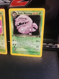 1st Edition Holo Dark Weezing + Koffing - Team Rocket Set - Pokemon Cards - Image 3