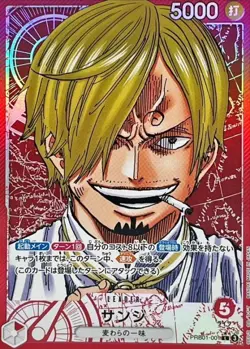 Onepiece Card Sanji L PRB01-001 prb01 The Best Japanese [MANGA PARALLEL] - Image 1